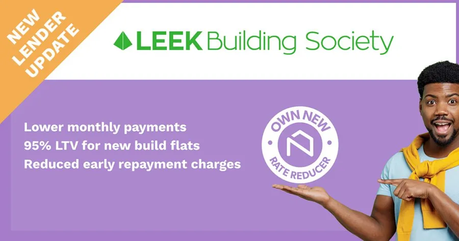 Leek Building Society partners with Own New to offer innovative Rate Reducer mortgages